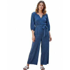 GAP Blue & White Polka Dot Jumpsuit M